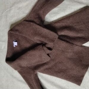Grainne & Co Brown100% Cashmere Knit Sweater - Soft Pullover